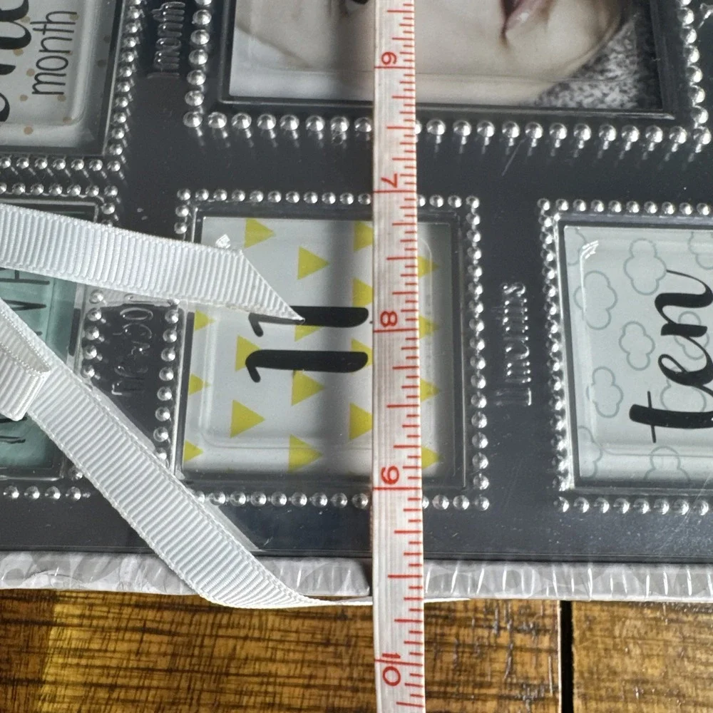 NOS Okie Dokie My First Year Picture Frame 0-12 Months In Gift Box Baby Shower